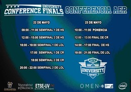 Finales Conferencia AER eSports con la colaboración de la ETSE-UV